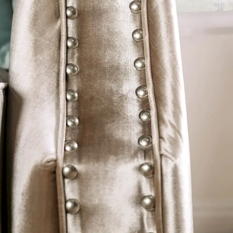 Vynn Transitional Solid Wood Padded Loveseat by Furniture of America