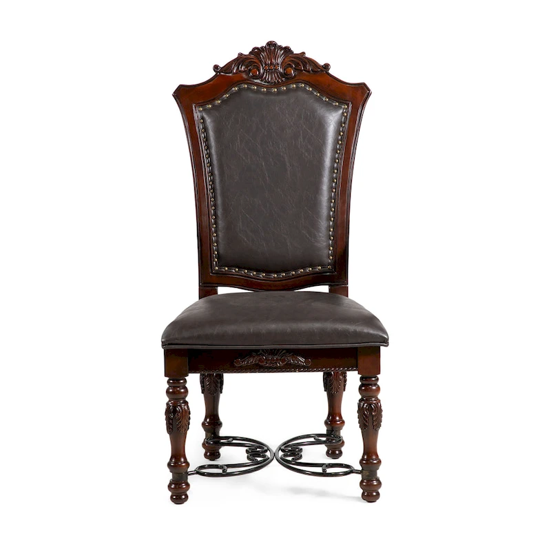 Baburam Traditional Cherry 7-piece Expandable Dining Set by Furniture of America