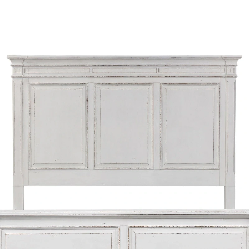 The Gray Barn Abbey Park Weathered Brown & Antique White King Panel Headboard