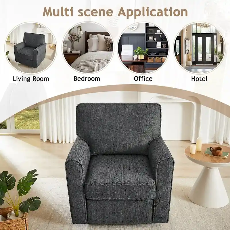 360Swivel Chair Accent Barrel Armchair