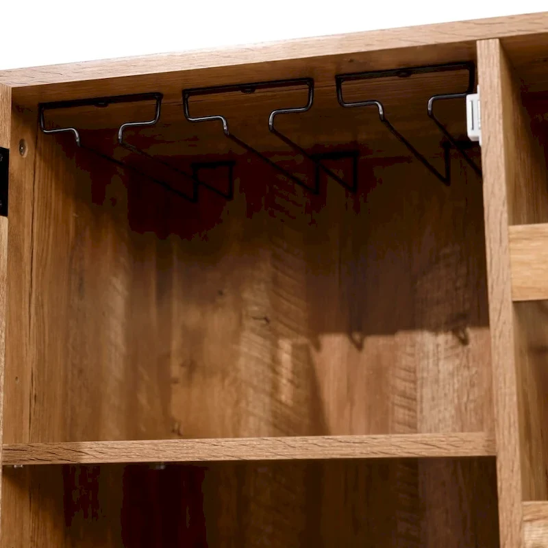 Sideboard and Bar Cabinet with Open and Closed Storage