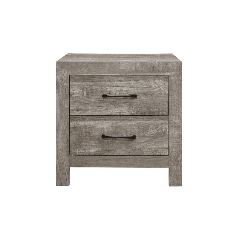 Tabina 3 Piece Gray Modern Panel Bedroom Set