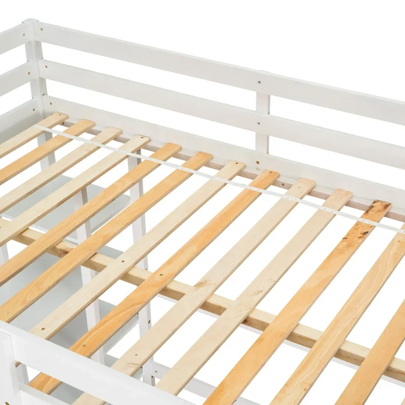 Full Loft Bed with Desk ,Shelves and Ladder