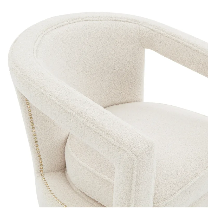 Stark Modern Velvet Swivel Accent Chair