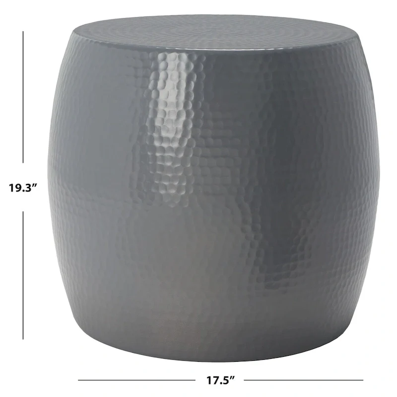 Helaine Silver Round Table - 15 W x 15 D x 16 H - 15Wx15Dx16H