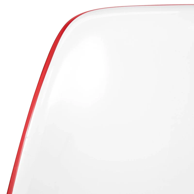 5-Piece Dining Set with 35 Round MDF Table and 4 ABS Plastic Side Chair with Gold Metal Legs