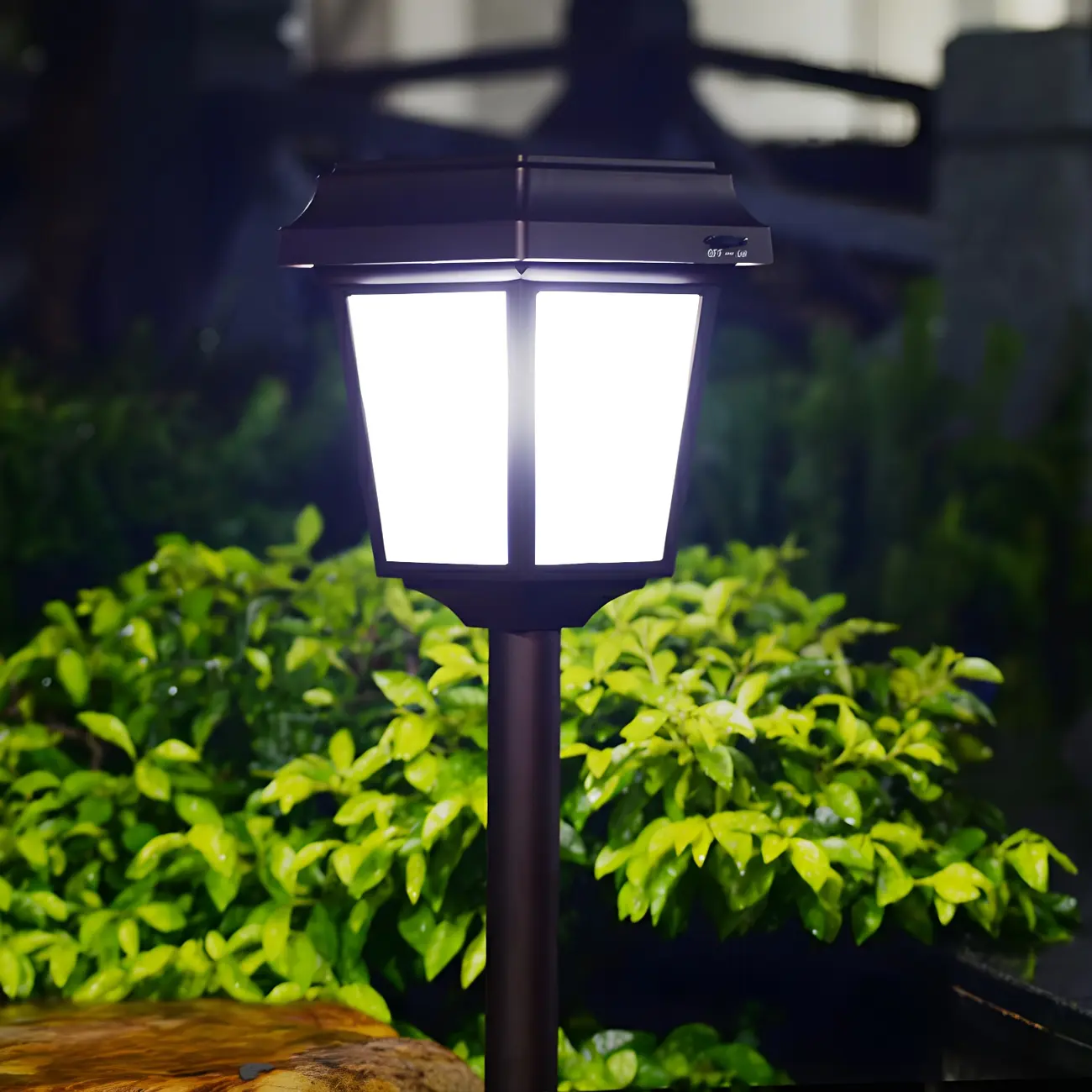 Trapezoidal Stake Metal Solar Landscape Lighting
