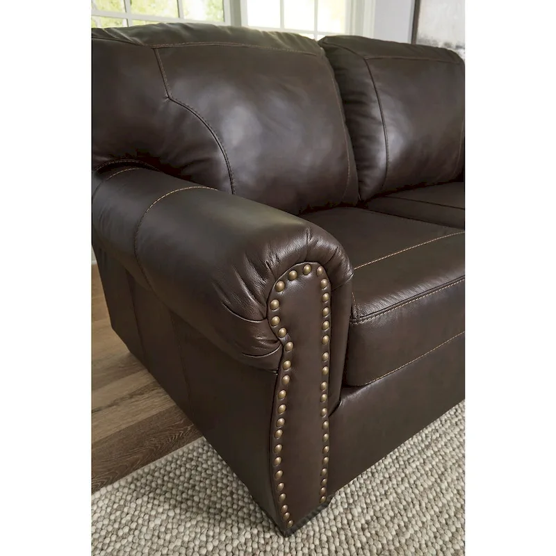 Signature Design by Ashley Colleton Dark Brown Loveseat - 67 W x 40 D x 39 H