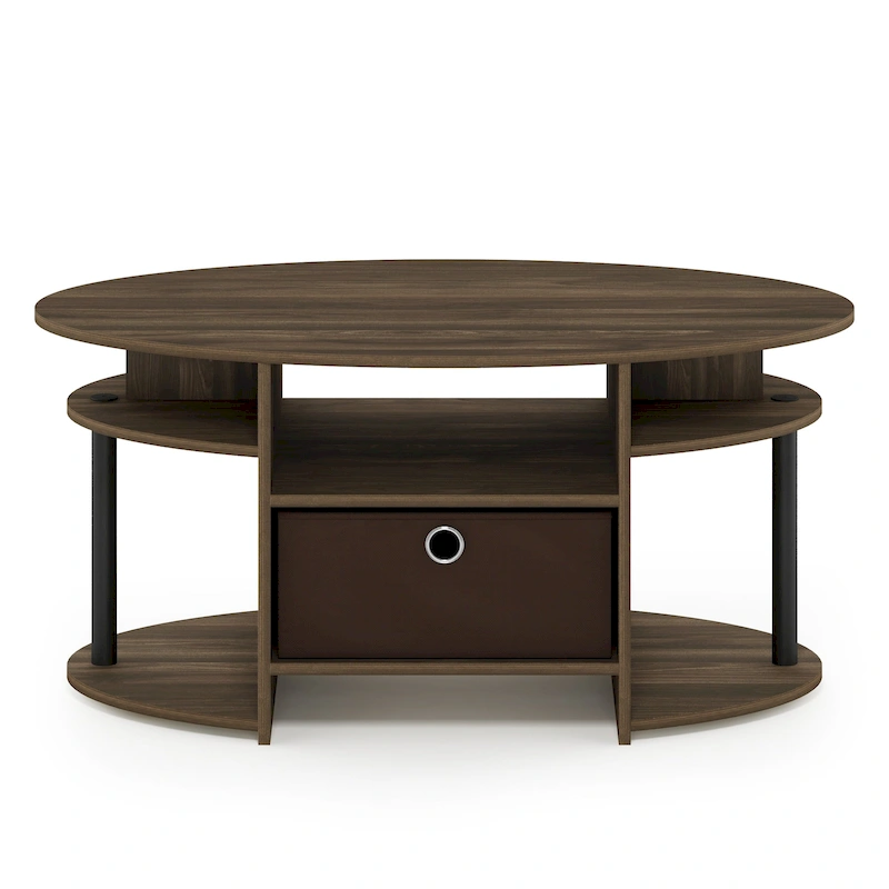 FURINNO JAYA Simple Design Oval Coffee Table