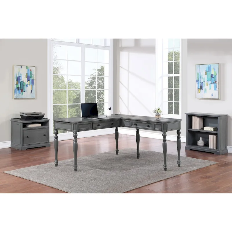 Country Meadows L-Shaped Desk