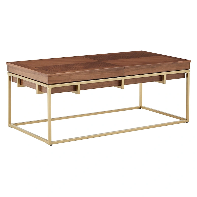 Cooke Square Table with Metal Base by iNSPIRE Q Modern
