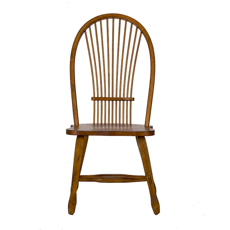 Treasures Rustic Oak 5-piece Sheaf Back Solid Top Dinette Set