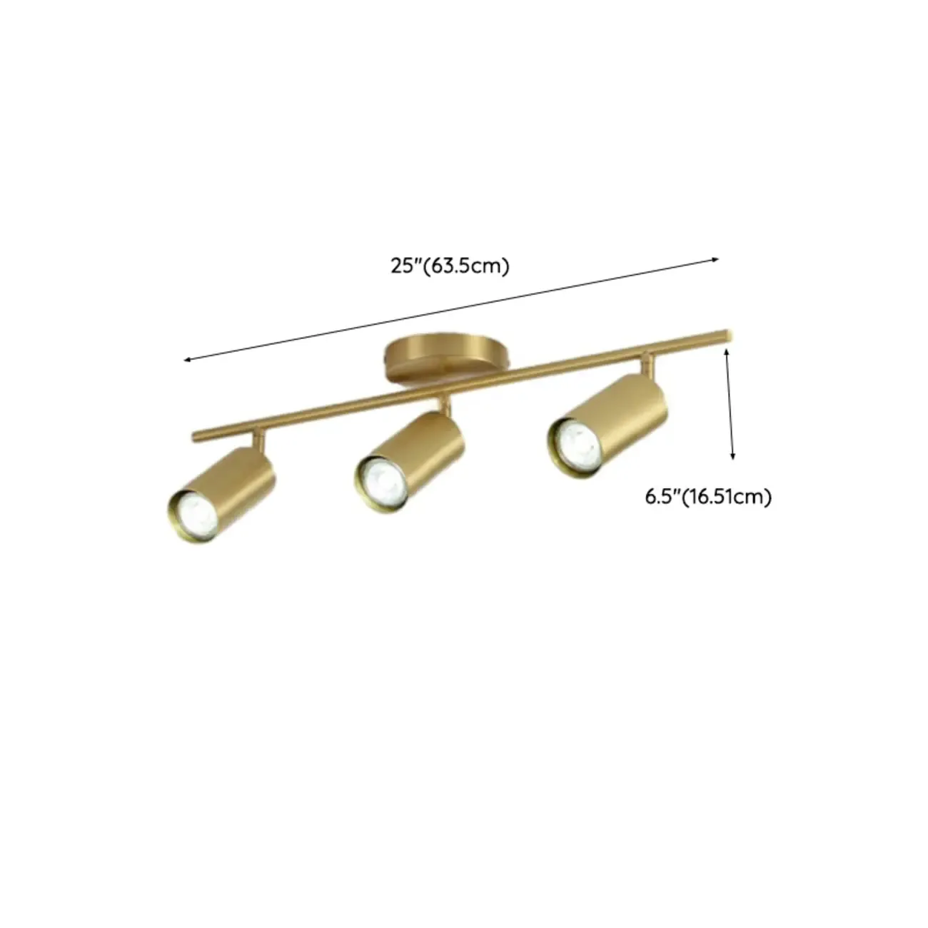 Modern Brass Adjustable Track Lighting