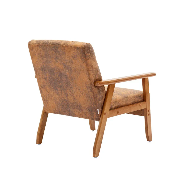 28.74 Tufted Accent Chair with Solid Wood Frame