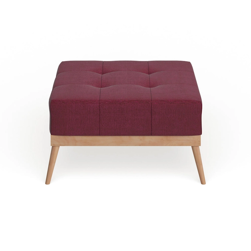 Christopher Knight Home Carson Lund Mid-century Tufted Fabric Square Ottoman Table