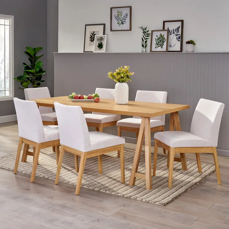 Mid-Century Modern 7 Piece Dining Set by