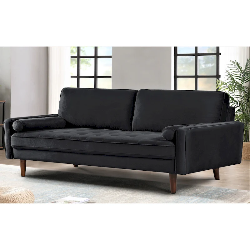 Monahan US Pride Furniture 70W Velvet Tufted Sofa
