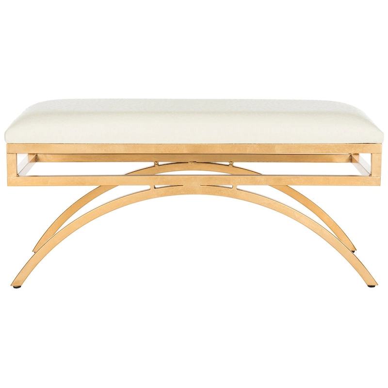 SAFAVIEH Belinda Modern Glam Arc Bench - 38 x 18 x 18.3 - 38Wx18Dx18H