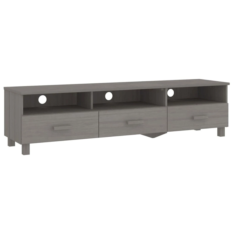 vidaXL TV Stand TV Console Sideboard TV Unit Cupboard HAMAR Solid Wood Pine - 62.2x15.7x15.7