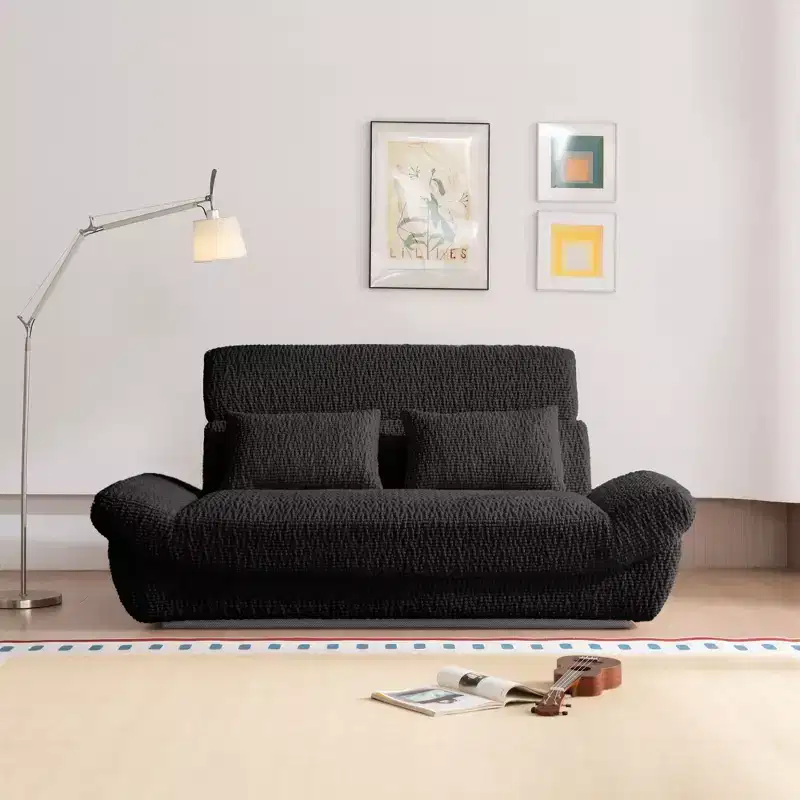 EHMKNP 2-Seater Sailboat Elliptical Sofa  High-Density Compressed Foam Luxury Living Room Couch