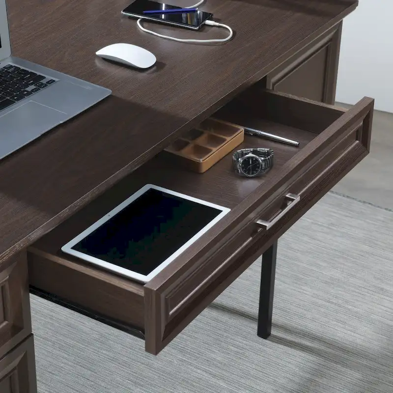 Jefferson Executive Desk with Power