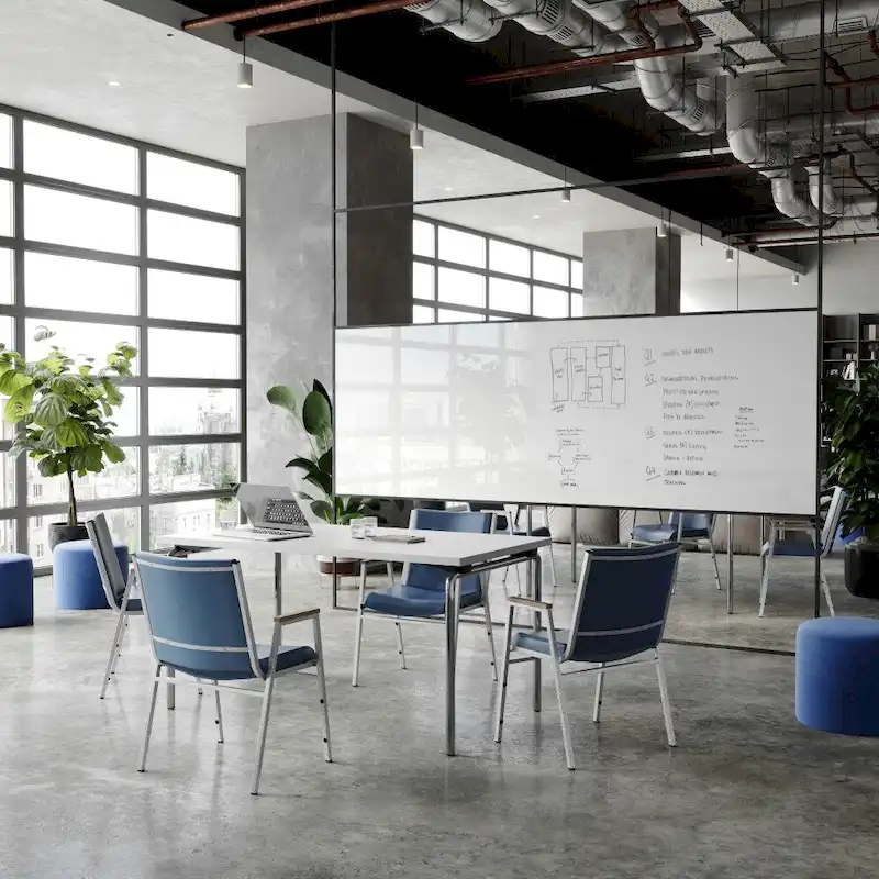 Heavy Duty Stack Chair with Arms - 21D x 21W x 31H