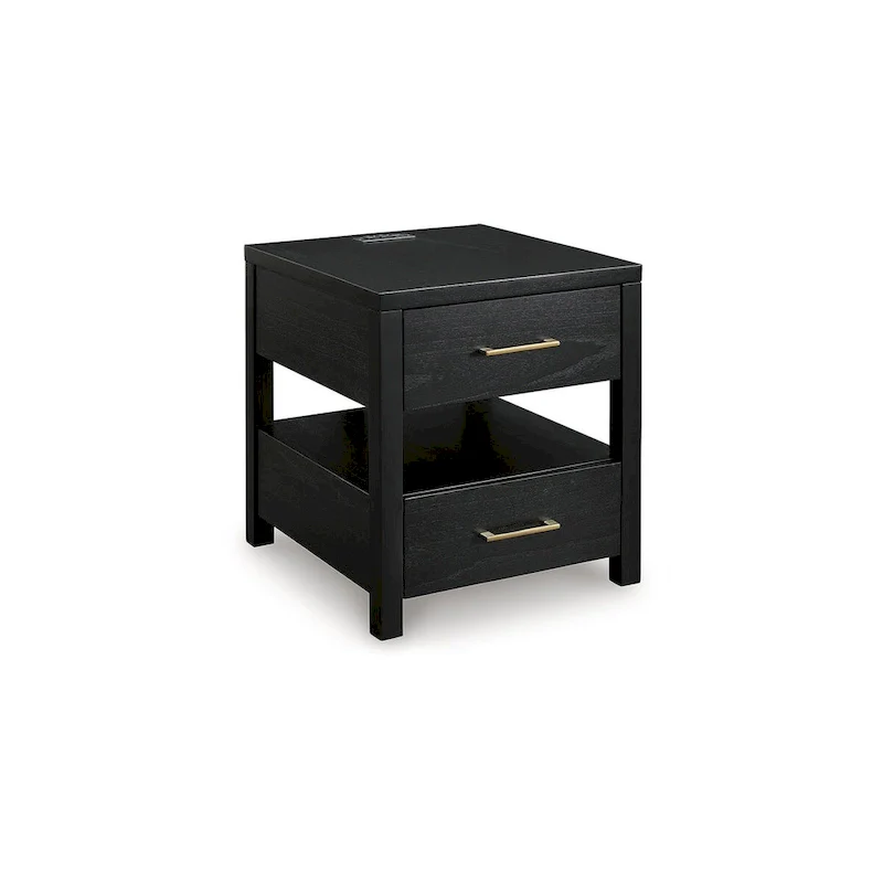 Signature Design by Ashley Winbardi Black End Table - 22W x 24D x 24H
