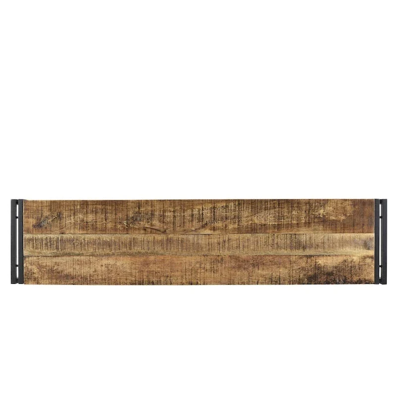 Timbergirl Handmade Reclaimed Wood and Metal Bench (India)