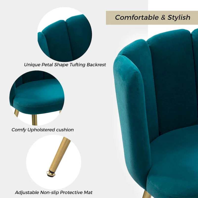 Anjela Side Chair with Tufted Back