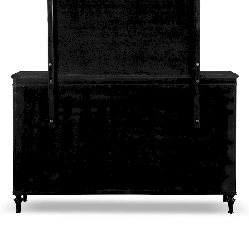 Furniture of America Seabliss Glam Solid Wood 9-Drawer Double Dresser