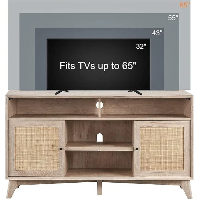 Mid Century Modern TV Stand, Highboy Entertainment Center, TV Console