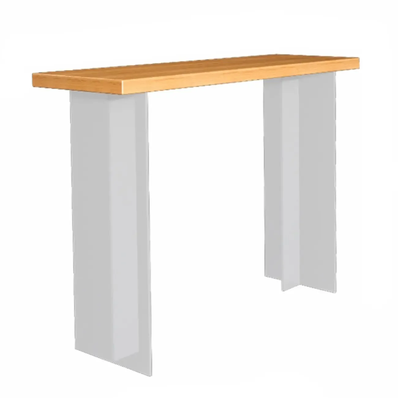 Modern Brown Bar Set with Wood Seating and Footrest