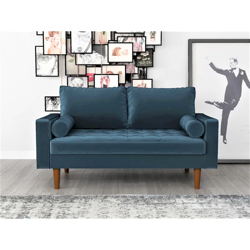 US Pride Lopez Mid-century Loveseat