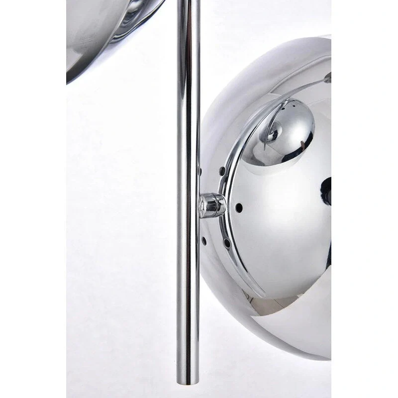 Modern 2-light 17-inch Double Bubble Pendant w/ Clear Glass