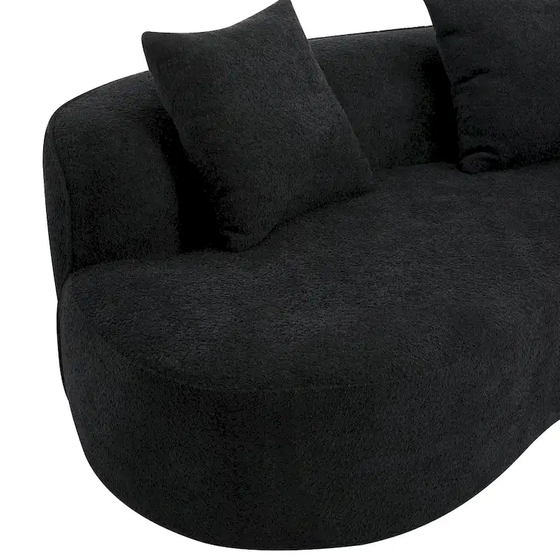 Christopher Knight Home - Linda Fabric Curved Sectional Sofa