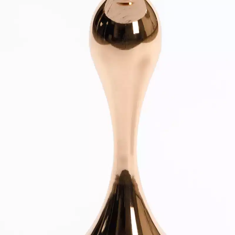 21.2 H Elegance Mermaid Tail Metal Pedestal End Table