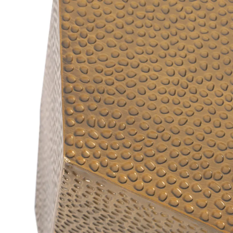 Pamsha Hammered Iron Geometric Side Table by Christopher Knight Home