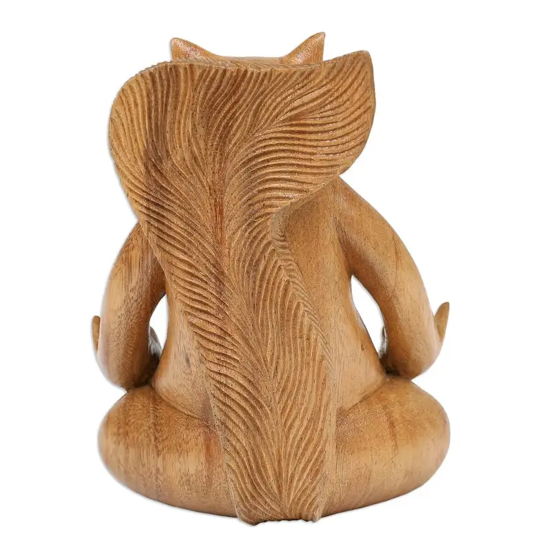 Novica Handmade Prudent Master Wood Statuette