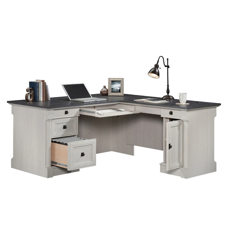 Sauder Palladia L-Shaped Office Desk