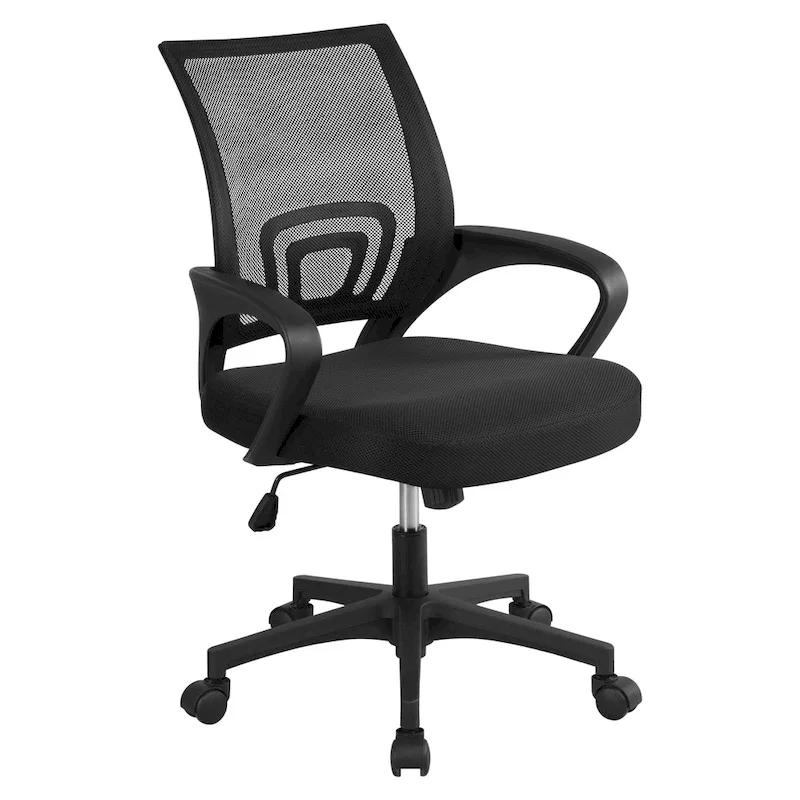 Yaheetech Adjustable Ergonomic Office Chair MidBack Mesh Swivel Chair