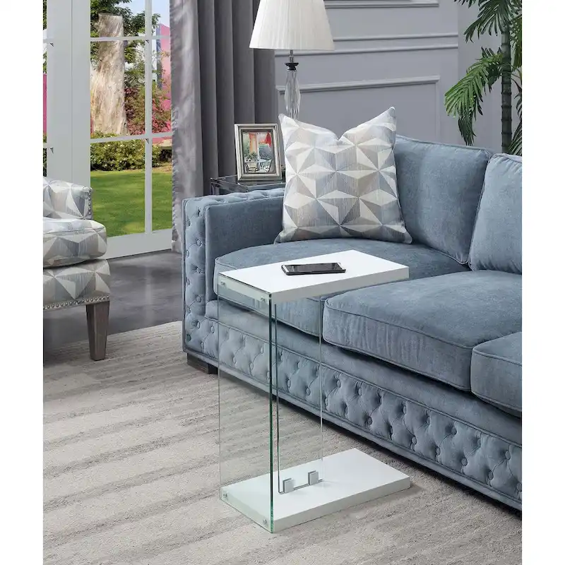 Convenience Concepts SoHo Glass C End Table