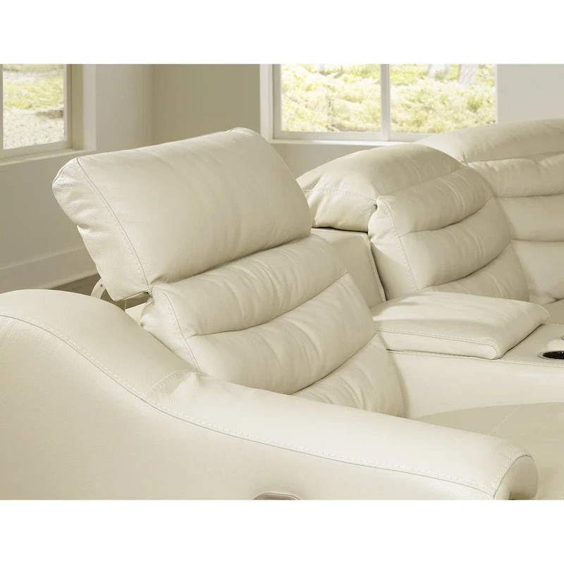 Signature Design by Ashley Center Line 6-Piece Power Reclining Sectional - 138.25W x 120.5D x 35H