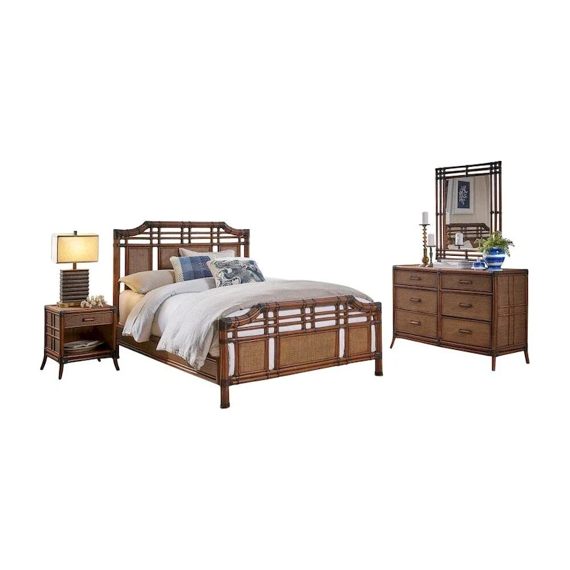 Palm Cove 6 PC Complete Queen Bedroom Set