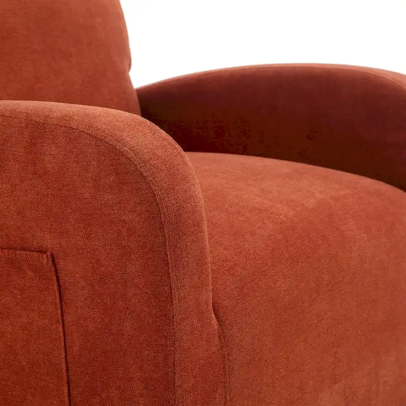 Upholstered Swivel Glider Rocking Chair