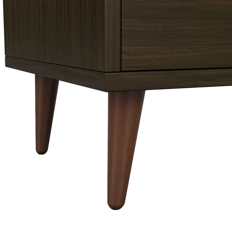 DH BASIC Mid-century Modern 20-inch 1-Shelf and 1-Drawer End Table by Denhour