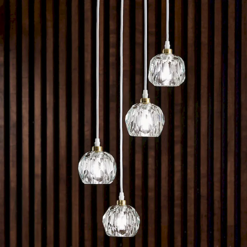 Galway Round Crystal LED Pendant / Chandelier by iNSPIRE Q Bold