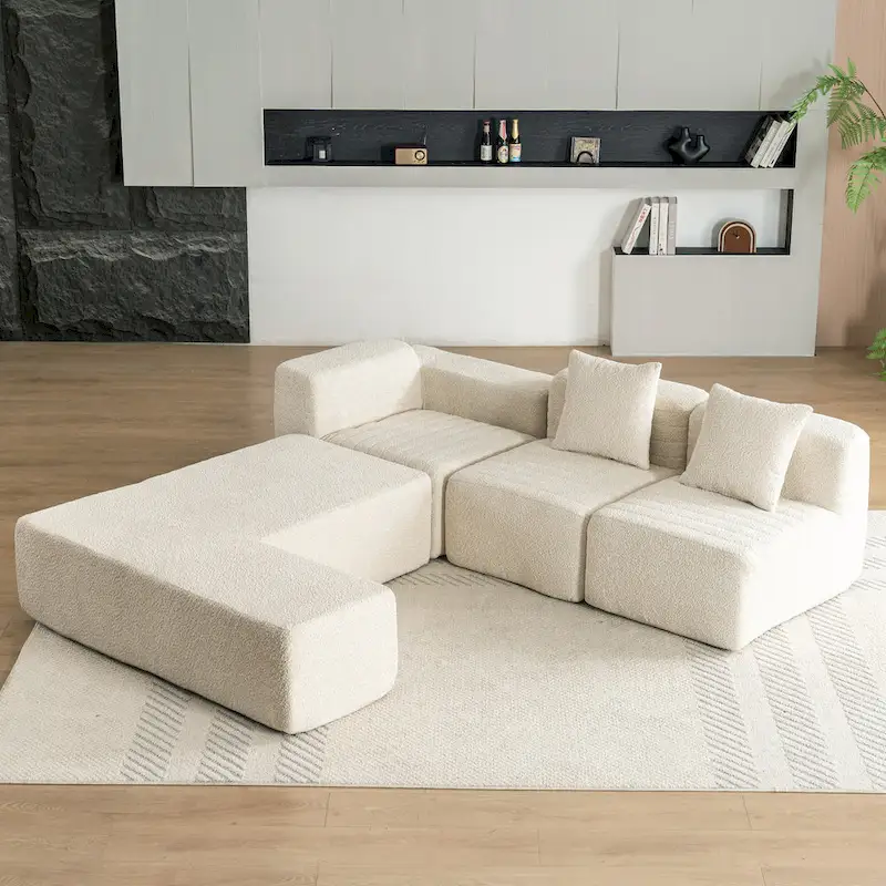 Sectional Sofa Full-compressed Sofa Couch Free-combined Sofa