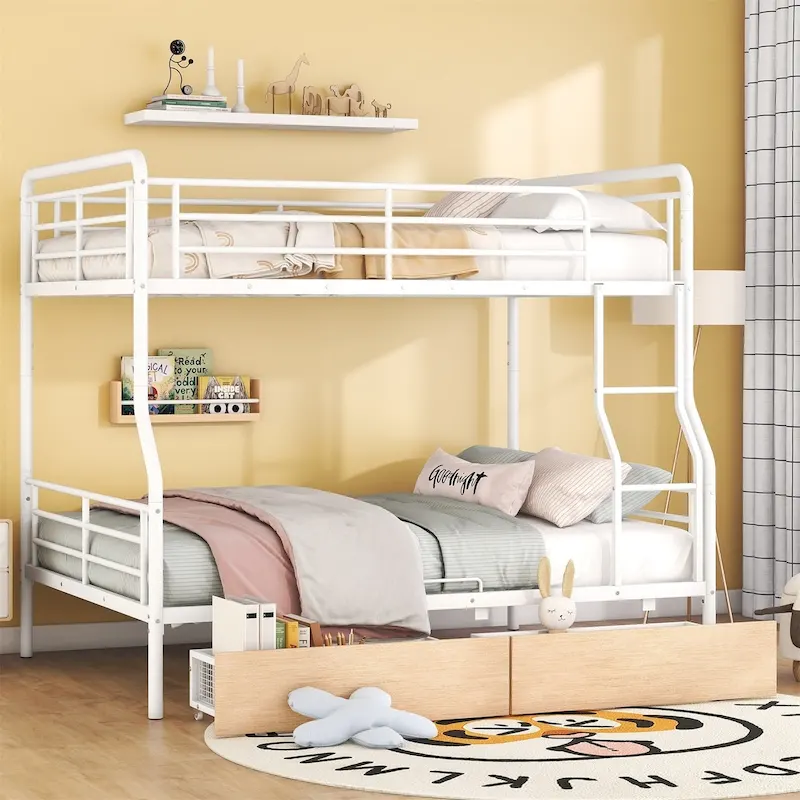 Merax Full XL Over Queen Metal Bunk Bed