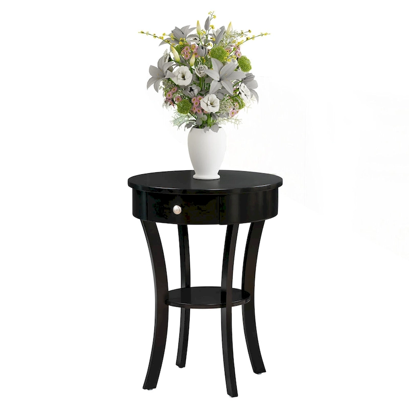 Convenience Concepts Classic Accents Schaffer 1 Drawer End Table with Shelf