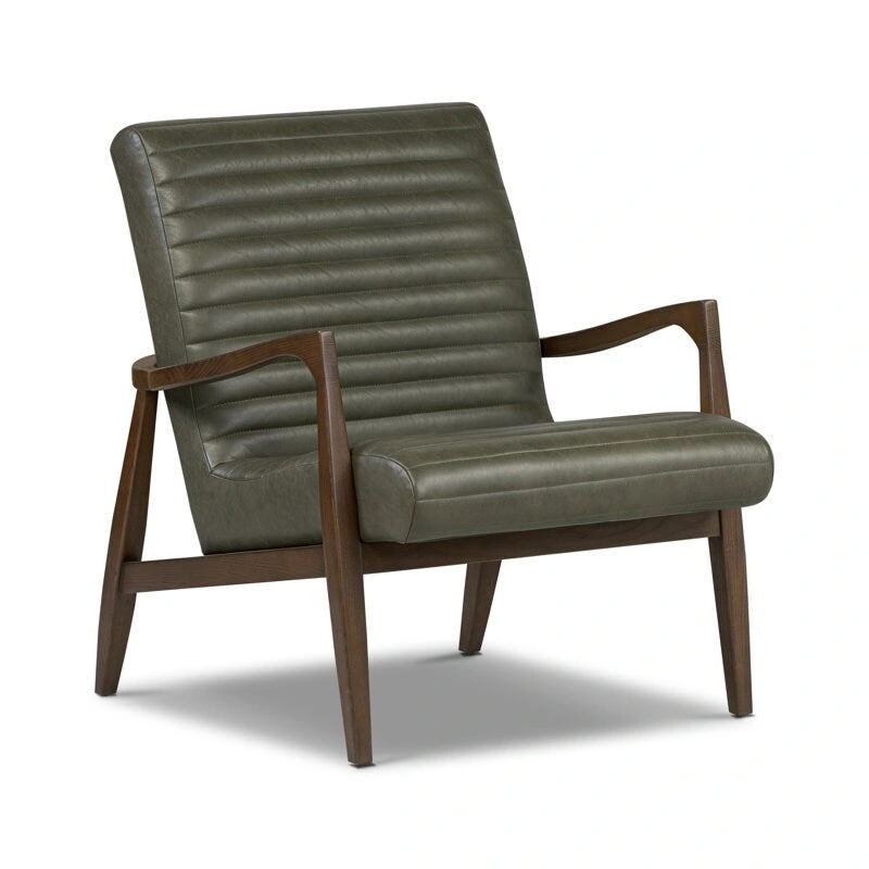 Poly & Bark Rowan Lounge Chair - Full Grain Genuine Italian Leather